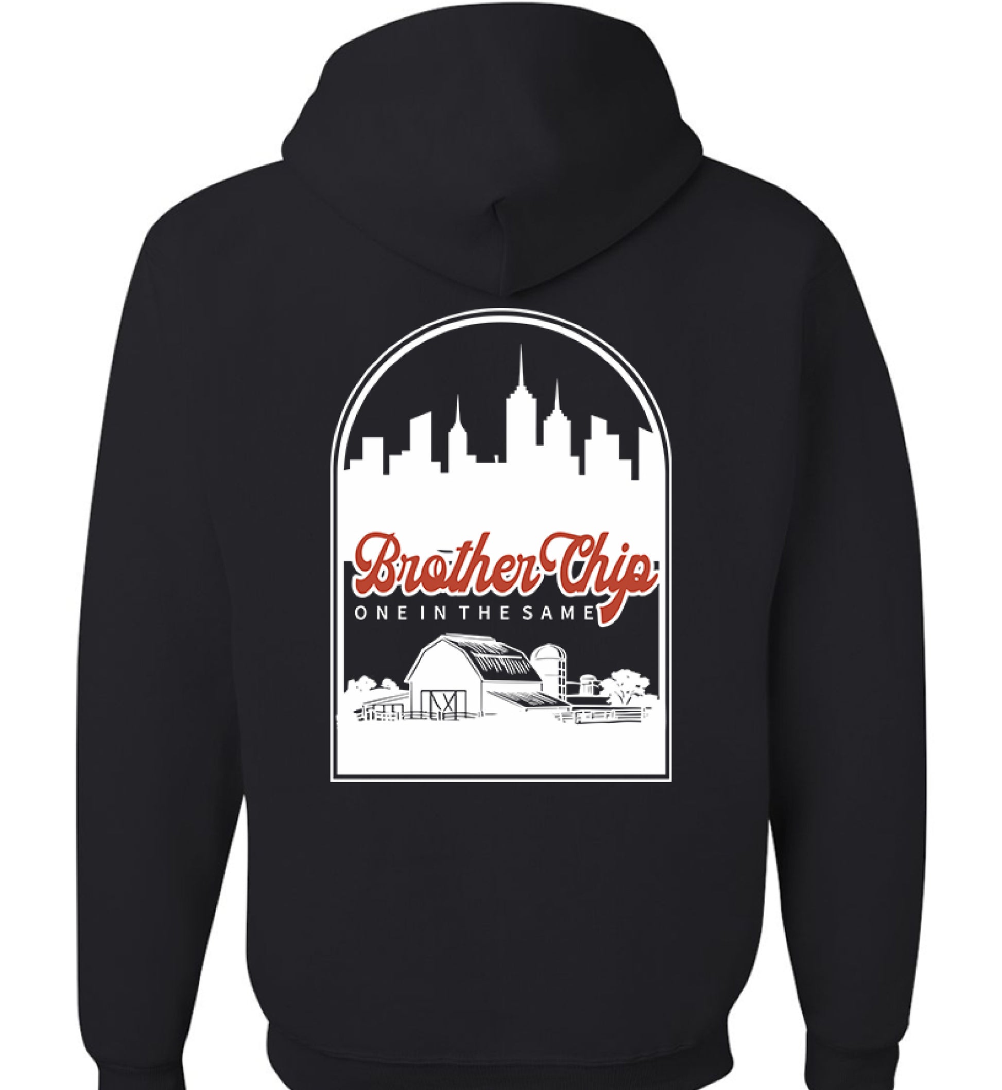 Western/City Skyline Pull-Over Hoodie image 1